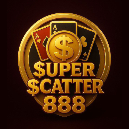 Banner promoting Super Scatter 888 mobile app download for Android and iOS